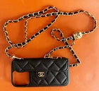 Iphone Chanel Case Black Phone Case + chain